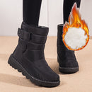 Snow boots with a high collar for women